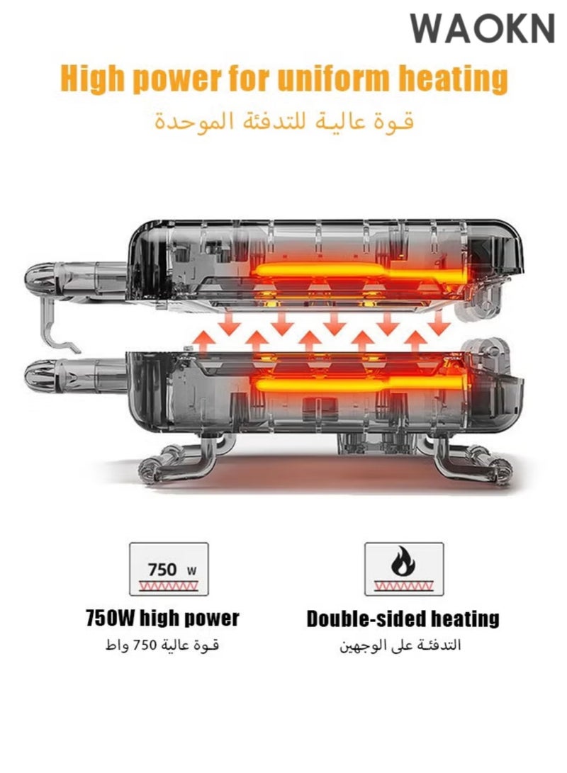 دبليو أيه أو كي أن آلة صنع وافل الهوت دوج، آلة صنع وافل الذرة مع لوحة طلاء غير لاصقة، آلة صنع الهوت دوج، محمصة الخبز، اصنع 6 قطع من كورن دوج، آلة صنع وافل الذرة، اصنع كورن دوج في دقائق، سهلة التنظيف - Image 2