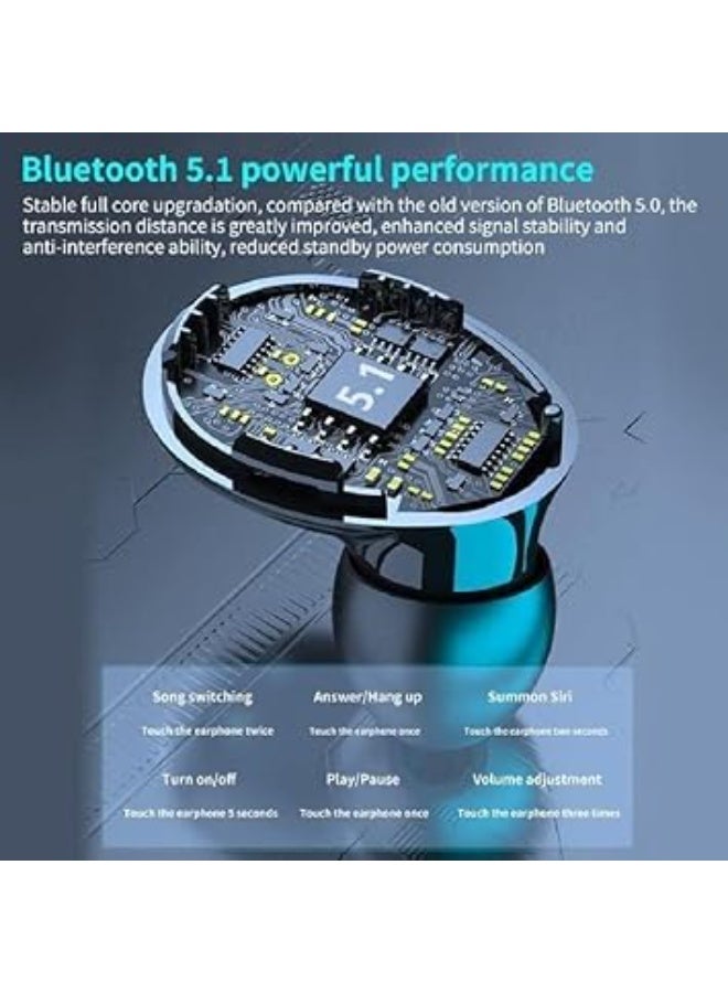 M10 New M10 TWS Immersive Wireless Earbuds with Wireless Charging Case and Bluetooth 5.1, 9D Surround Sound with Powerful Deep Bass, Sporty IPX7 Waterproof Design, Built-in Microphone, and Up to 6 Hours Playtime_ Bluetooth Speaker – AirPods – Wireless Earbuds - Image 4