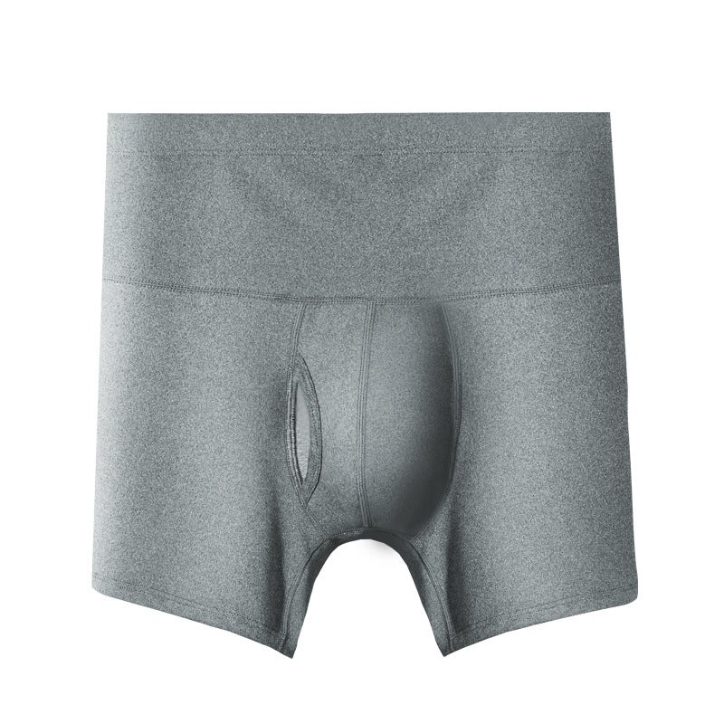 Men'S Underwear High Waist Abdominal Tinting Extra Large Size Anti-Abrasion Leg Waist Protection Warm Fleece-Lined Thickened Sports Boxer Shorts - Image 1