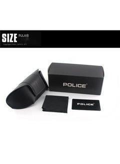 POLICE Fashion Men's Polarized High Quality Glasses Metal High-end Sunglasses Gunmetal Frame with Silver Edge  - Image 4