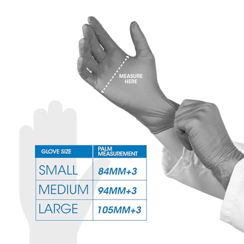 Romsons Blue Nitrile Medical Examination Hand Gloves - Medium (100 Pieces) - Image 4