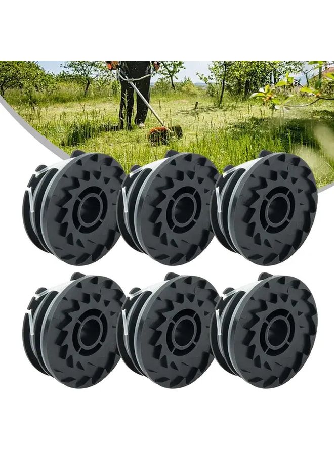Six Replacement Grass Trimmer Spools With Adjustable Tension Knobs - Image 2
