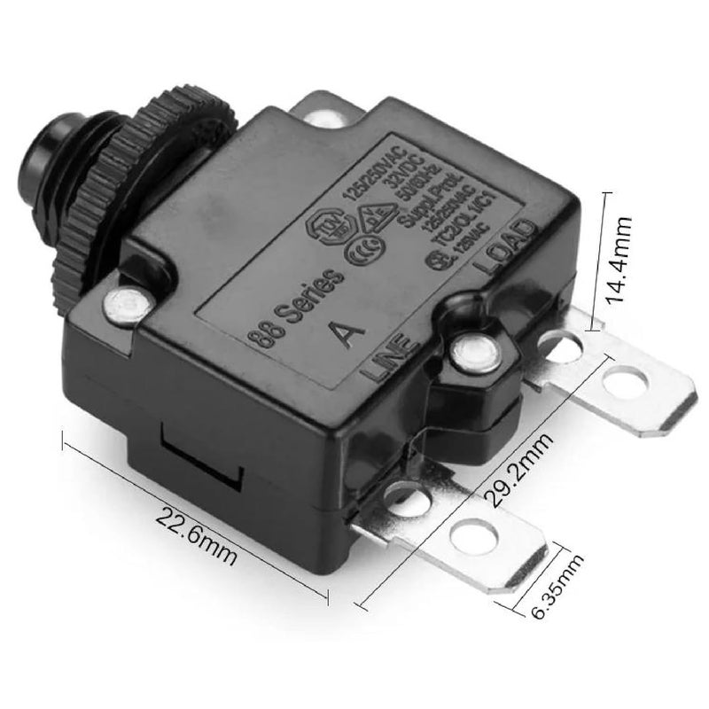 30A Circuit Breaker Switch 125 250VAC 32 50VDC 3 30A Current Rating 1000A Interrupting Capacity - Image 5