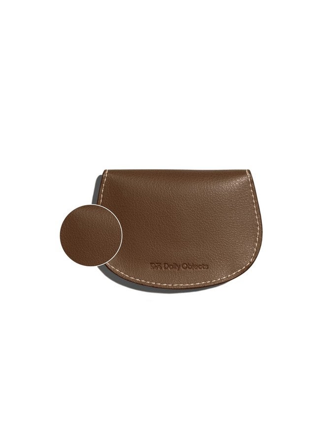 DailyObjects Pellet Cable/Coin Wallet | Multipurpose Faux Leather Wallet/Clip Organiser/Cable Holder/Coin Wallet- Brown - Image 4