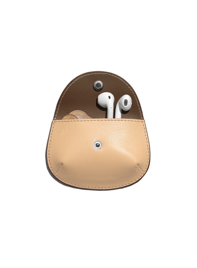 DailyObjects Pellet Cable/Coin Wallet | Multipurpose Faux Leather Wallet/Clip Organiser/Cable Holder/Coin Wallet- Brown - Image 3