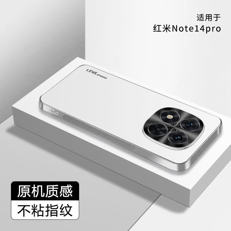 غطاء واقي، مقاوم باللون الأبيض للصدمات لـ Redmi Note 13، أبيض Acrylic من الأكريليك سهل التخزين عملي للاستخدام المتكرر للمكتب - Image 1