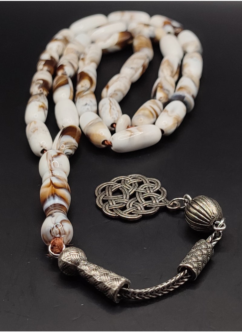 ماركة غير محددة - سبحة فآخرة بطربزونة رخامي - Image 1