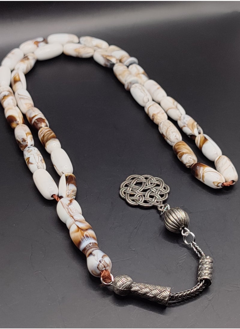 ماركة غير محددة - سبحة فآخرة بطربزونة رخامي - Image 1