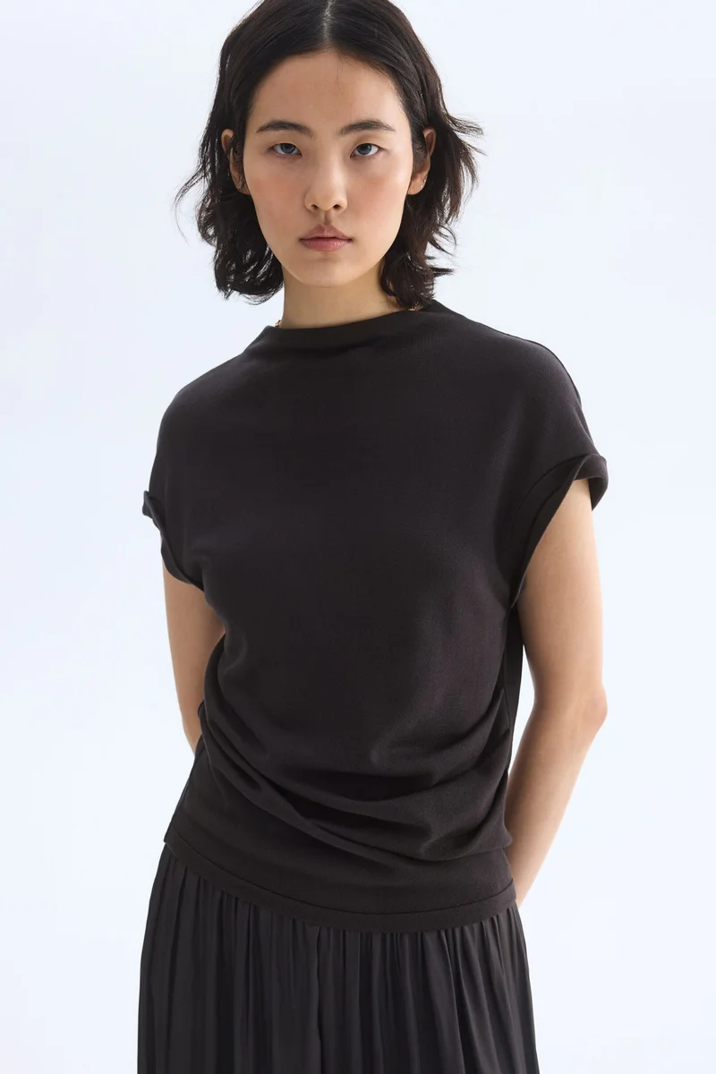 H&M Draped fine-knit top