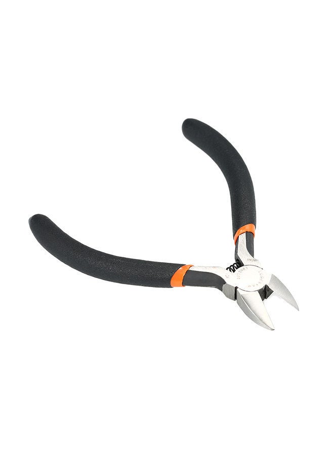 NIBEMINENT High-Carbon Steel Plastic Nipper Diagonal Cutting Plier Black/Silver  - Image 1