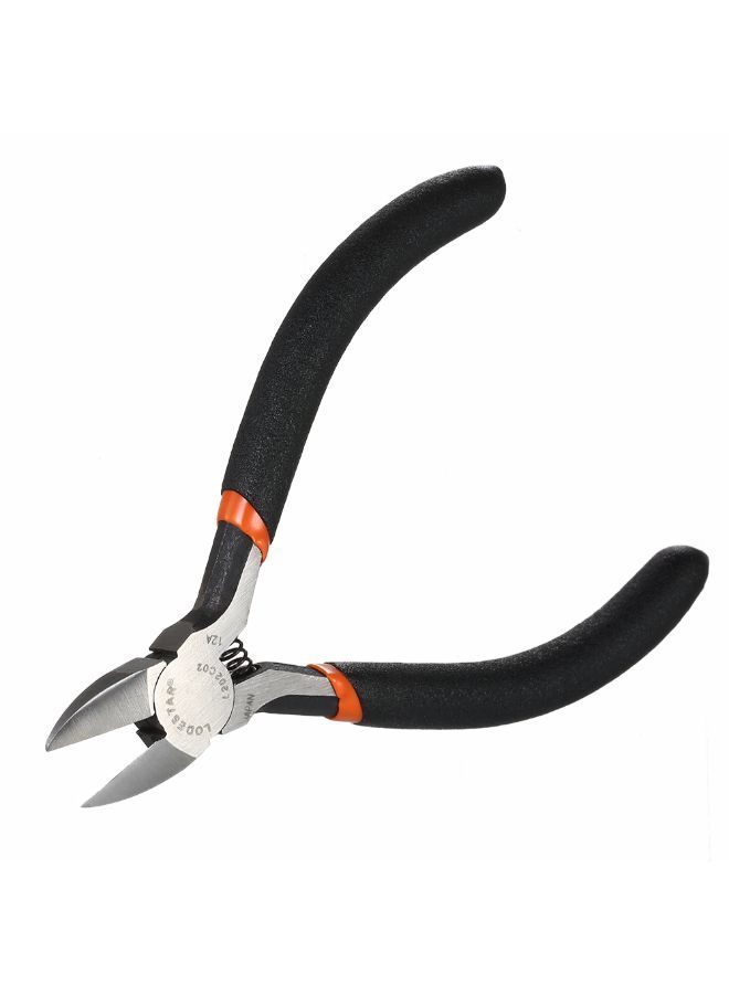 NIBEMINENT High-Carbon Steel Plastic Nipper Diagonal Cutting Plier Black/Silver  - Image 2