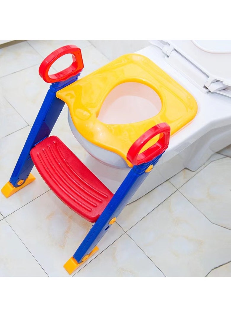 Fred Portable Folding Trainer Toilet Potty Training Ladder Chair For Children  - Image 3