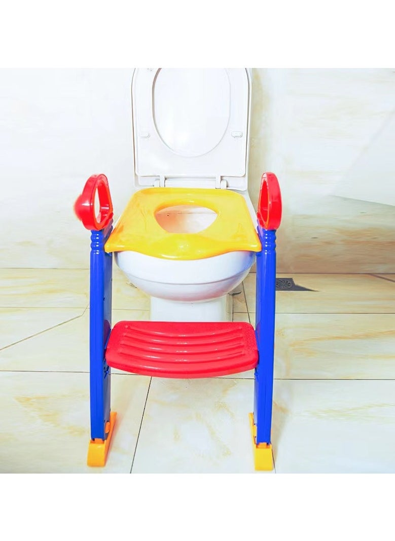 Fred Portable Folding Trainer Toilet Potty Training Ladder Chair For Children  - Image 5