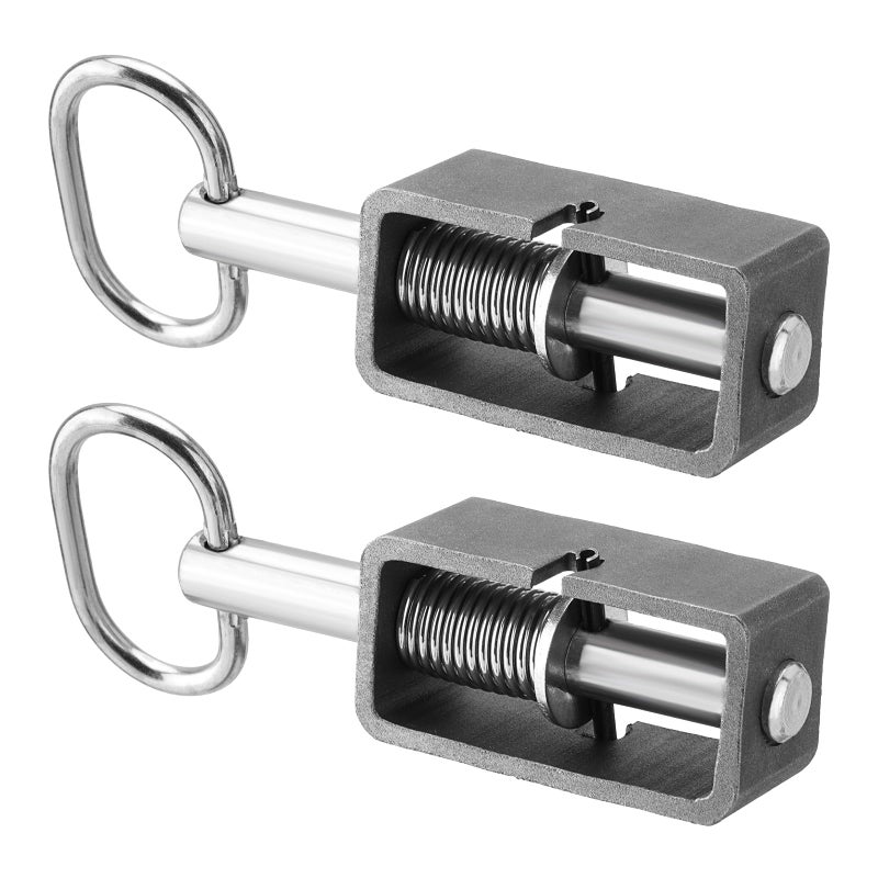 SPARKWHIZ Weld-On 5/8" Spring Latch Assembly with Plain Tube, Trailer Gate Latch, Pack of 2 - Image 1