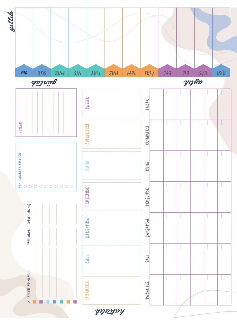 Pi Papers Weekly Daily Monthly Planner, Motivational Goal Planner, Timeless Planner, Smart Paper  - Image 5