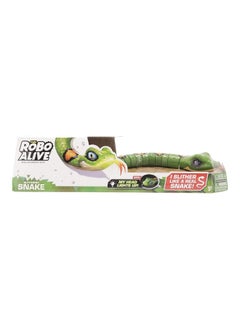 ROBO ALIVE Robo Alive Slithering Snake Series 3 Green by ZURU Battery-Powered Robotic Light Up Reptile Toy That Moves (Green),7150B  - Image 2