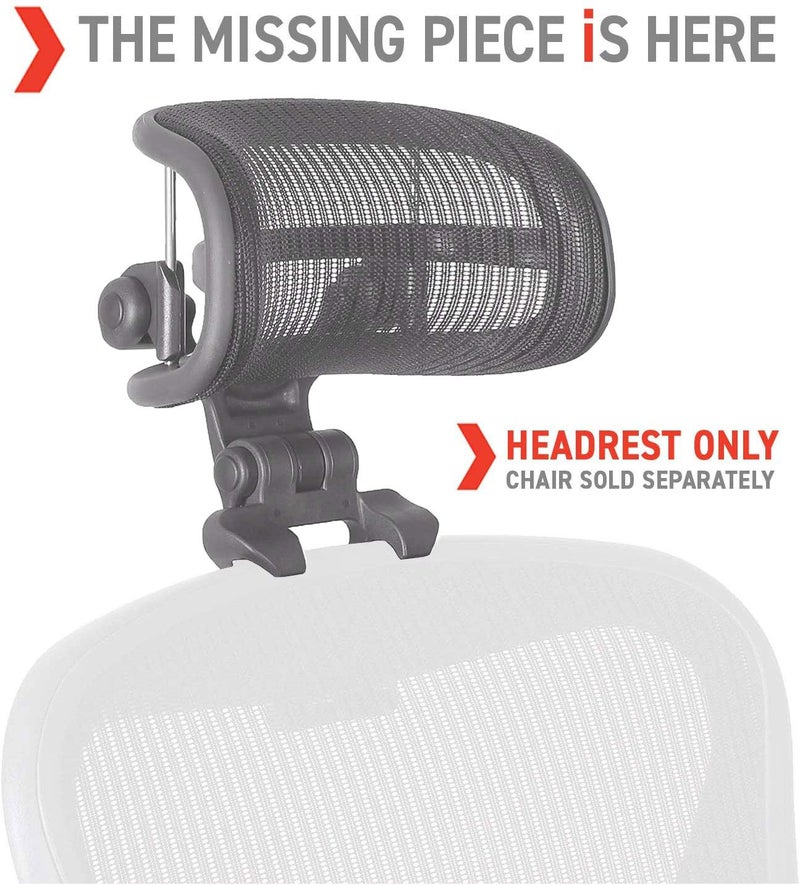 Engineered Now The Original Headrest for The Herman Miller Aeron Chair (H3 for Remastered, Carbon) - Image 2