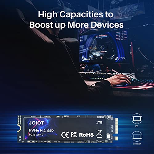 JOIOT 1TB SSD PCle 3.0x4, NVMe M.2 2280, Internal Solid State Drive, Up to 3500MB/s,Storage for PC, Laptops, Gaming and More, V-NAND Technology, Max Speed,Black - Image 5