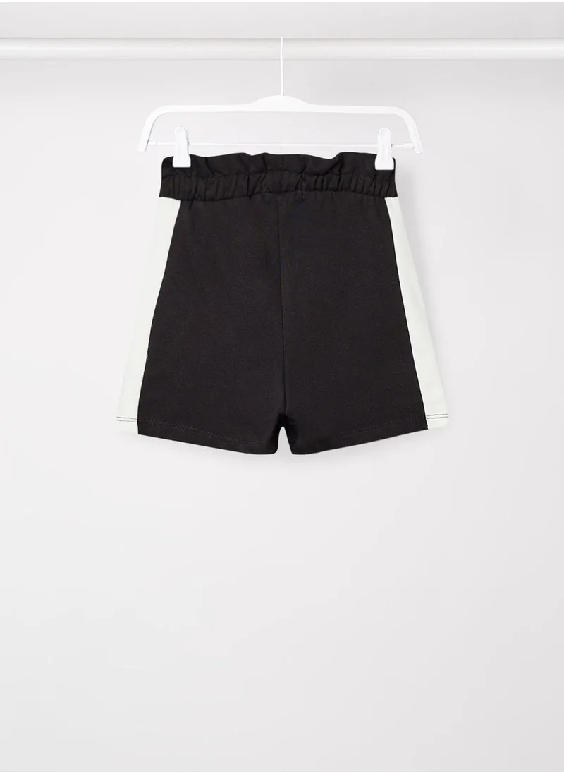 MANGO Kids Contrast Tape Shorts