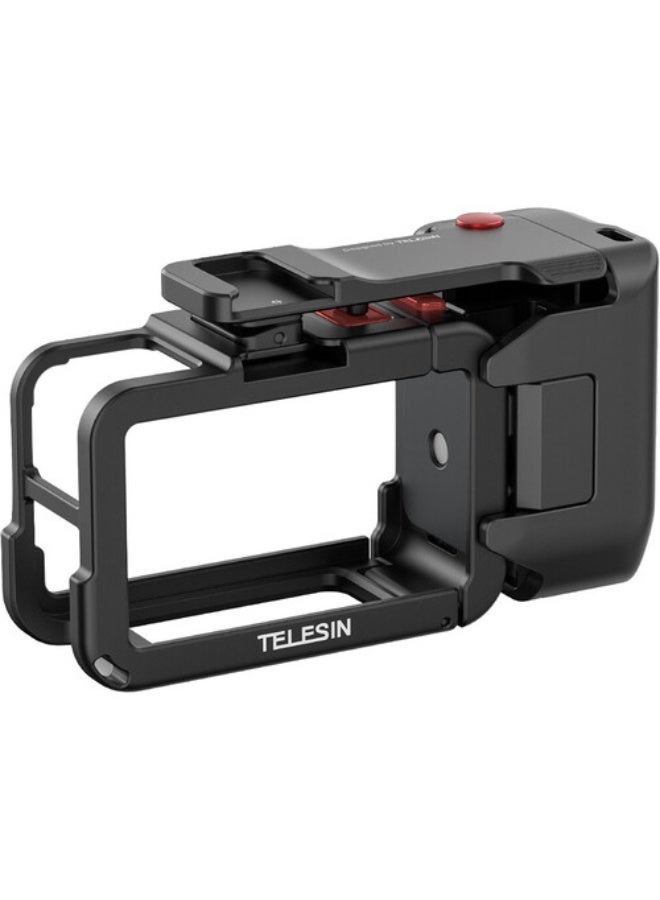 تيليسن TELESIN S6-FMS-22-TDJ Aluminum Street Photography Grip & Cage Kit for DJI Action 3/4/5 Pro - Image 4