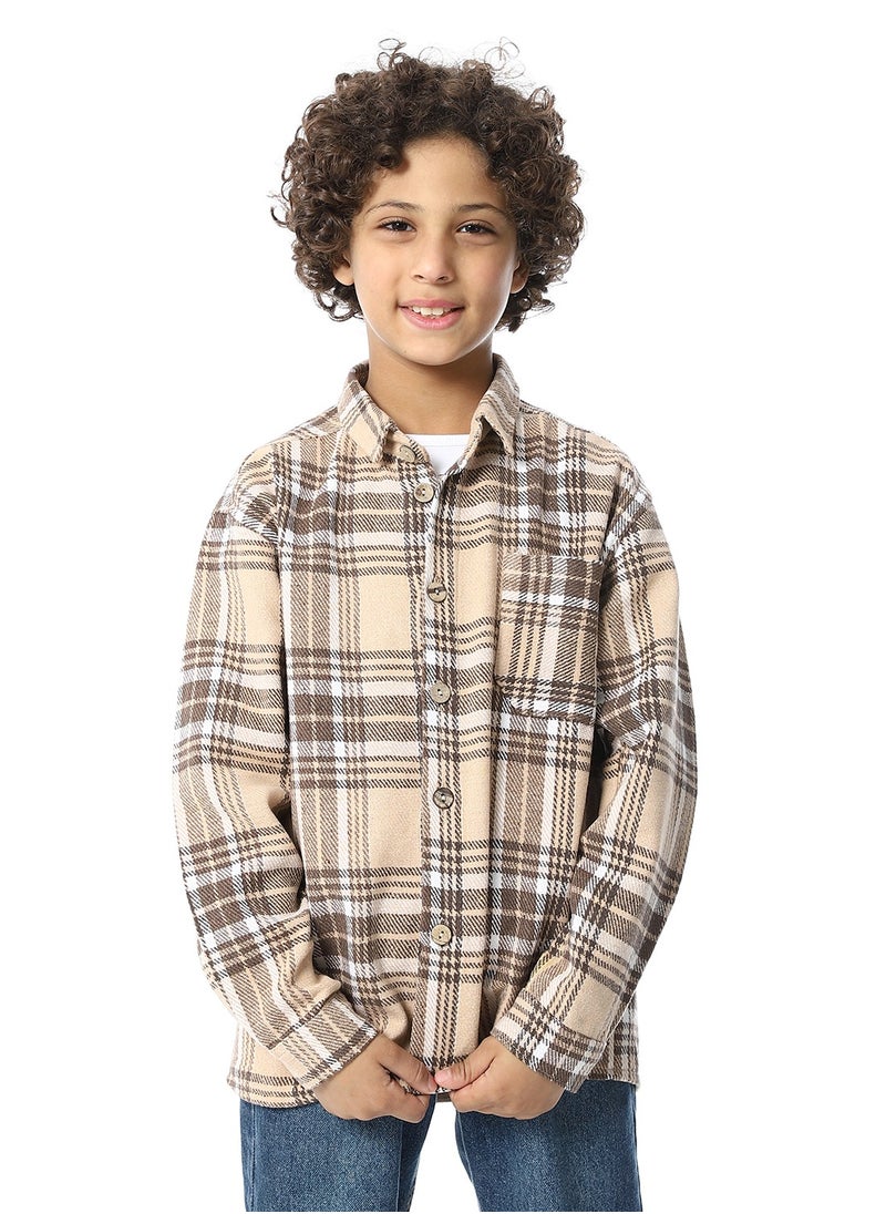 Master Jeans - Boys Casual Long Sleeves Shirt - Image 1
