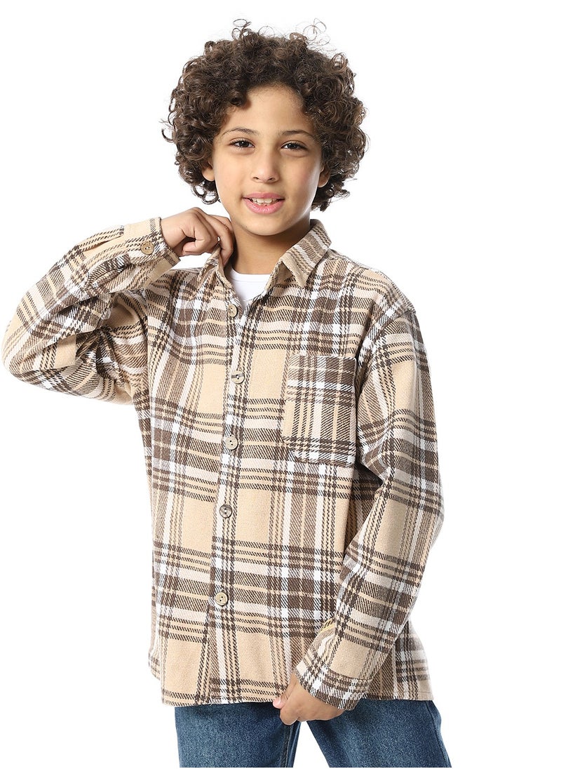 Master Jeans - Boys Casual Long Sleeves Shirt - Image 1