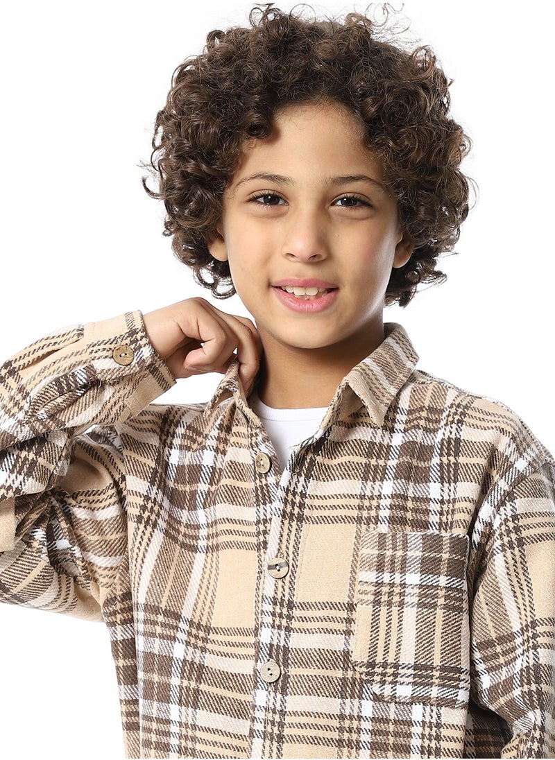 Master Jeans - Boys Casual Long Sleeves Shirt - Image 1