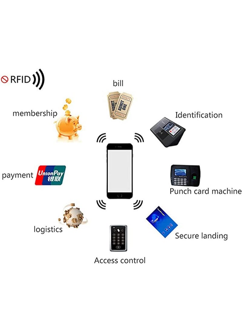 ايكانبو حامل جواز السفر، منظم محفظة سفر من الجلد الصناعي بتقنية RFID، حامل جواز السفر، بطاقات العمل، بطاقات الائتمان، بطاقات الصعود إلى الطائرة  - Image 4