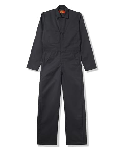 Red Kap Men's Twill Action Back Coverall, Black, 44 - Image 4
