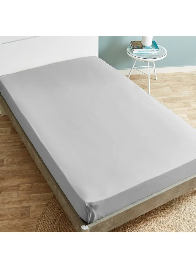 Home Box Ballina Solid Cotton Twin Flat Sheet 260 x 170 cm