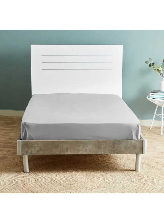 Home Box Ballina Solid Cotton Twin Flat Sheet 260 x 170 cm