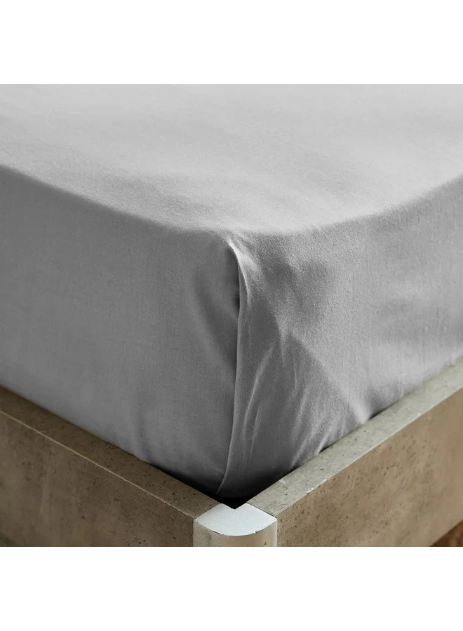 Home Box Ballina Solid Cotton Twin Flat Sheet 260 x 170 cm