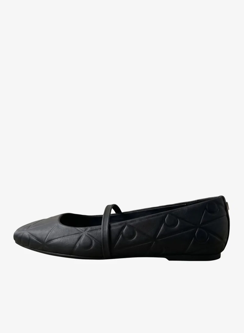 Calvin Klein Leather Mary Jane Ballerinas