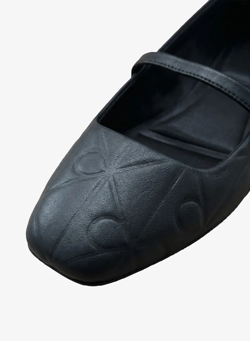 Calvin Klein  Leather Mary Jane Ballerinas for Women | Best Price UAE