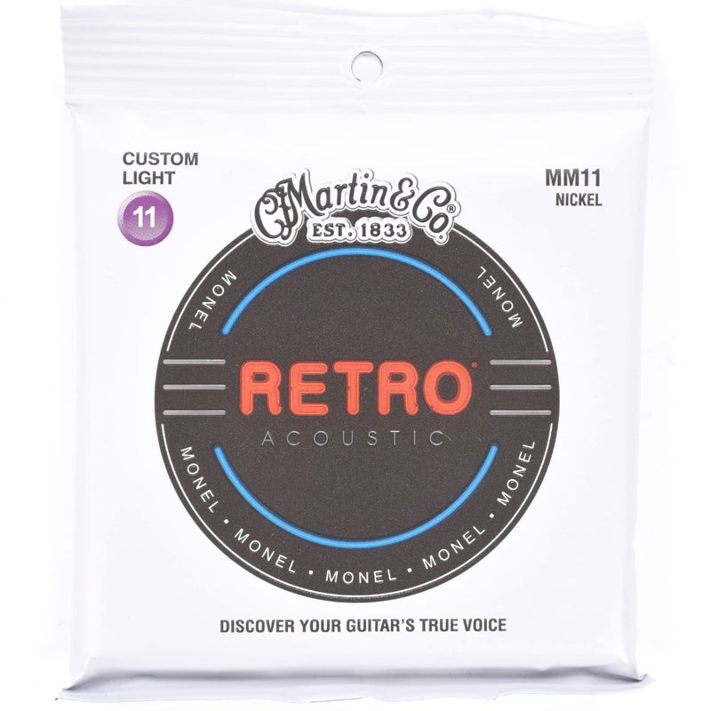 Martin Retro Acoustic Guitar Strings - .011-.052 Custom Light (MM11) - Image 5