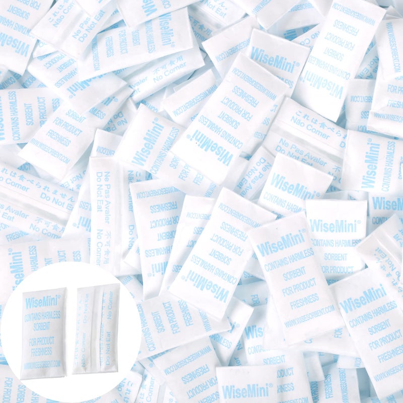 Wisesorb 025 Gram 600 Pack Silica Gel Packets Dessicant Packets Silica Gel Packs Moisture Absorbers for Food Storage Food Safe Desiccant Dehumidifiers