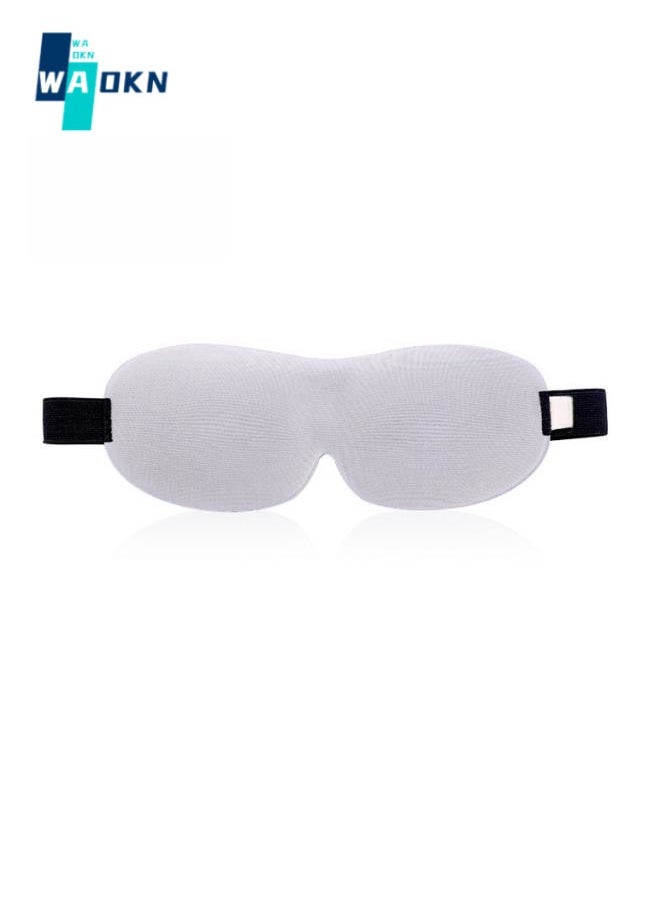 WAOKN 3D Sleep Mask for Side Sleeper, 100% Light Blocking Sleeping Eye Mask for Women Men, Contoured Cup Night Blindfold, Luxury Eye Cover Eye Shade with Adjustable Strap for Travel, Nap,Meditation，Grey  - Image 1