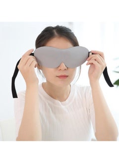 WAOKN 3D Sleep Mask for Side Sleeper, 100% Light Blocking Sleeping Eye Mask for Women Men, Contoured Cup Night Blindfold, Luxury Eye Cover Eye Shade with Adjustable Strap for Travel, Nap,Meditation，Grey  - Image 4