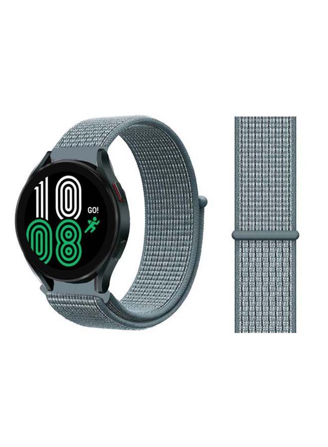 NIBEMINENT Replacement Nylon Loop Band 20mm For Samsung Galaxy Watch4 40/44mm Celestial Teal - Image 1