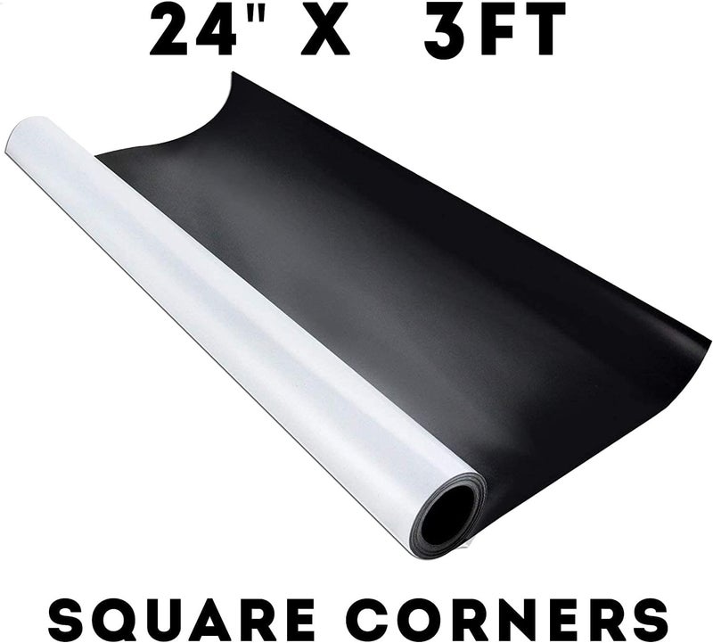 VIBE INK Blank Magnet Sheets Roll 24-inches Wide - .30mil Flexible, Printable, White Vinyl Surface - Safe on Vehicles, Cuts Easily for DIY craft projects (3 Ft. Roll) - Image 2