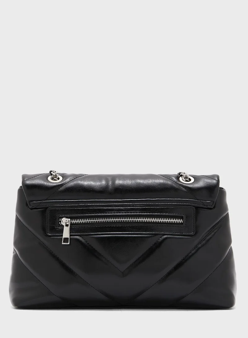 ALDO Quilted Chain Detail Crossbody