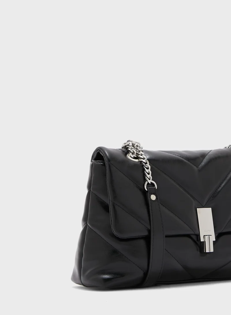 ALDO Quilted Chain Detail Crossbody