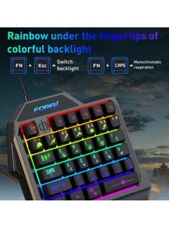 Forev FV-F6 Wired Gaming Illuminated Keyboard (Black)  - Image 4
