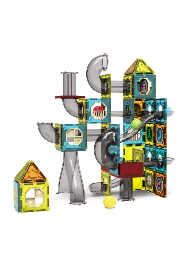 ستيم مكعبات انزلاق مغناطيسية ملونة على شكل ساق - 122 قطعة - Image 1