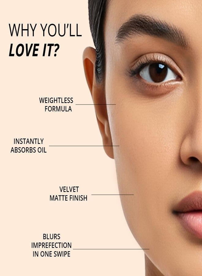 FLiCKA Candid Compact Powder For Velvet Matte Finish, Long-Lasting, Smooth Finish| Absorbs Oil, Waterproof Formula, Prevents Creasing| 02 Beige, 9g - Image 3