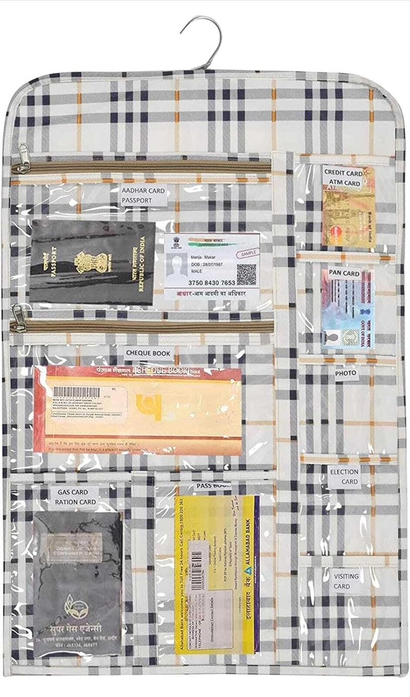 SuneshCreation Wall Hanging Document Organizer Makeup Organizer Accessories Organizer Letter Holder Wall Organizer Hanging Wall Organizers for Home - Image 1