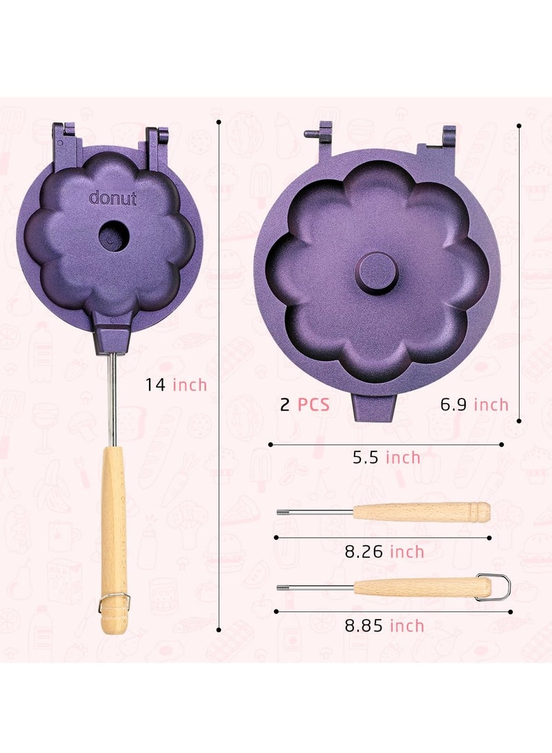 Excefore Donut Mold Maker Non Stick Donut Molds Baking Cake Baking Tray Donut Mold Cake Efficient Donut Creation Maintenance Simplified Decorating Tools Handle Mold Maker For Donuts - Image 4