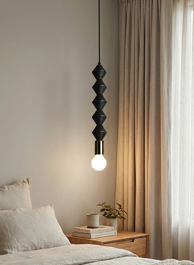 BUY4LESS -  Modern Lighting, Single Pendent, Light, Aluminium pendent, Black Color, 5x30x100 cm, Suitable for bedroom , kitchen, coffee shop, Adjustable height. - Image 2