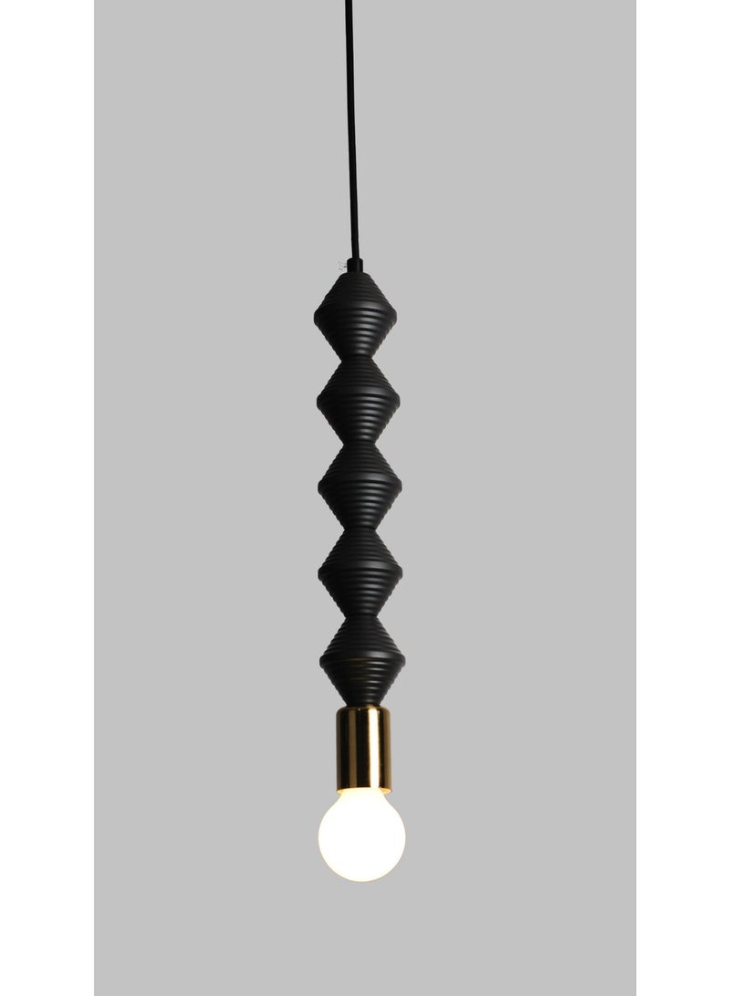 BUY4LESS -  Modern Lighting, Single Pendent, Light, Aluminium pendent, Black Color, 5x30x100 cm, Suitable for bedroom , kitchen, coffee shop, Adjustable height. - Image 1