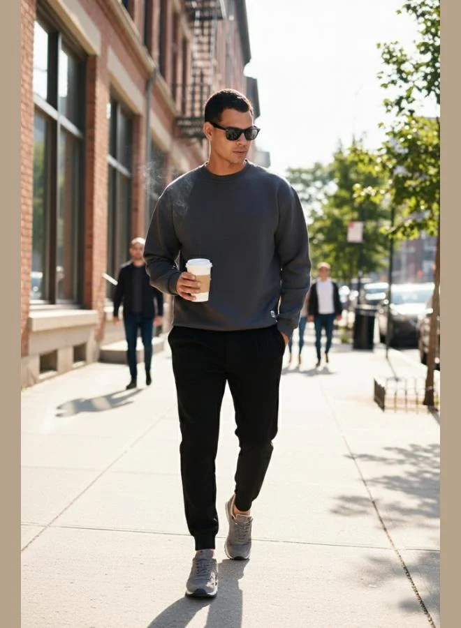 Buratti  Buratti Regular Fit Crew Neck Cotton Fleece Lined Soft Brushed Sweatshirt Men's SWEAT 5905255 for Men | Best Price UAE